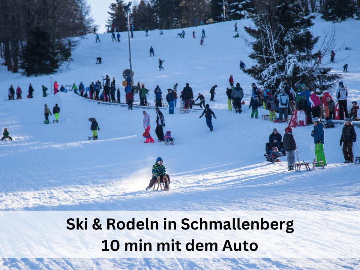 Ferienhaus Grimme - 350M2, 18 Betten - Mit Indoorspielplatz, Pool, Grosser Terrasse, Grill, Sauna, Kicker, Dart, Uvm - Ideal Fuer Familien Schmallenberg Zewnętrze zdjęcie